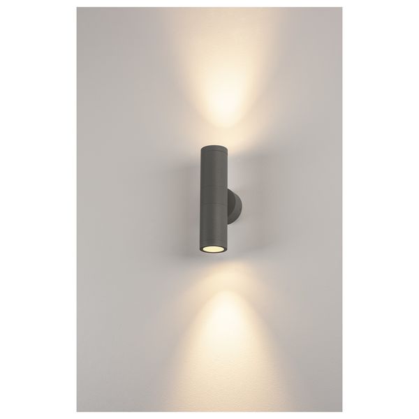 ASTINA OUT ESL wall lamp, GU10, max. 2x11W, IP44, anthracite image 4
