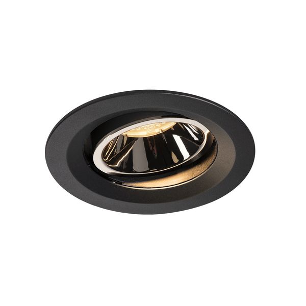 NUMINOS® MOVE DL M, Indoor LED recessed ceiling light black/chrome 3000K 20° rotating and pivoting image 1