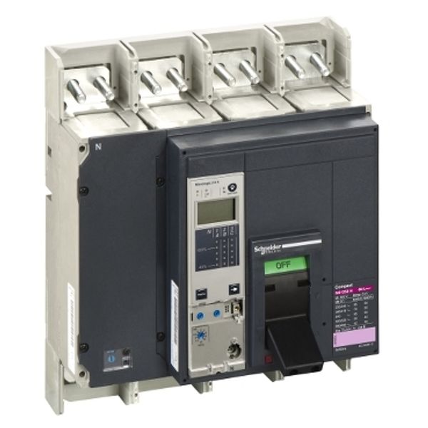 circuit breaker ComPact NS1250H, 70 kA at 415 VAC, Micrologic 2.0 A trip unit, 1250 A, fixed,4 poles 4d image 2