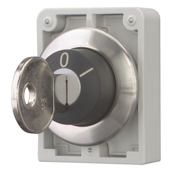 Key-operated actuator, Flat Front, maintained, 2 positions, MS7, Key withdrawable: 0, I, Bezel: stainless steel image 6