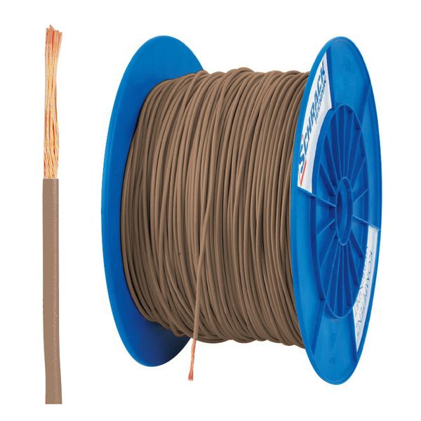 PVC Insulated Single Core Wire H05V-K 0.5mmý brown (coil) image 1