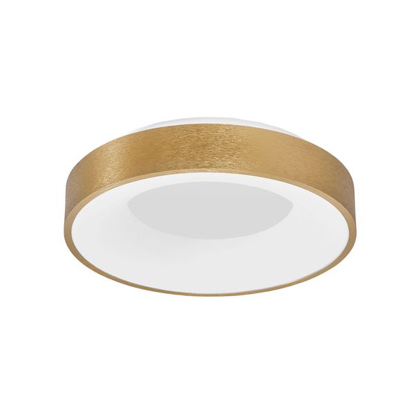 Triac Dimmable Brushed Gold Aluminium   & Acrylic  LED 30 Watt 230 Volt  1845Lm 3000K IP20  D: 38 H: 9 cm image 1