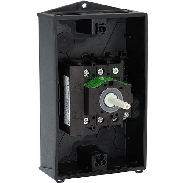 Safety switch, P1, 32 A, 3 pole, 1 N/O, 1 N/C, STOP function, With black rotary handle and locking ring, Lockable in position 0 with cover interlock, image 13