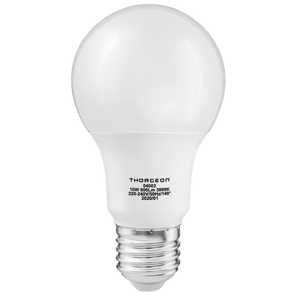 LED Light bulb 10W E27 A60 3000K 806lm THORGEON image 1