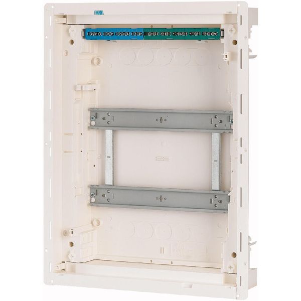 Hollow wall compact distribution board, 2-rows, flush sheet steel door image 11