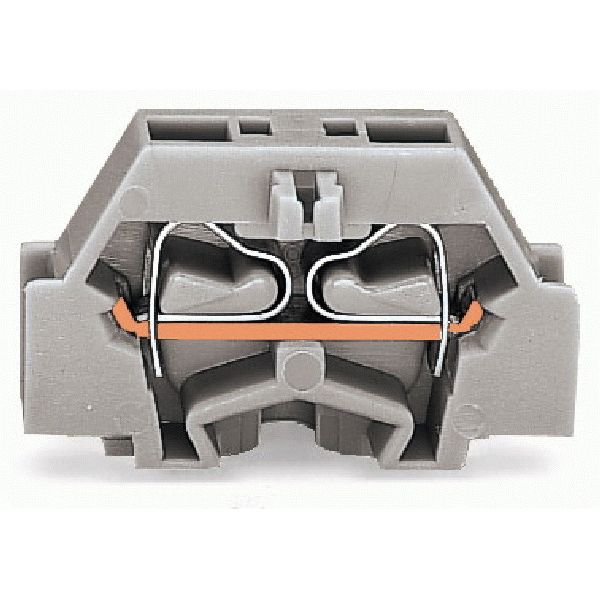 Space-saving, 2-conductor end terminal block without push-buttons suit image 1