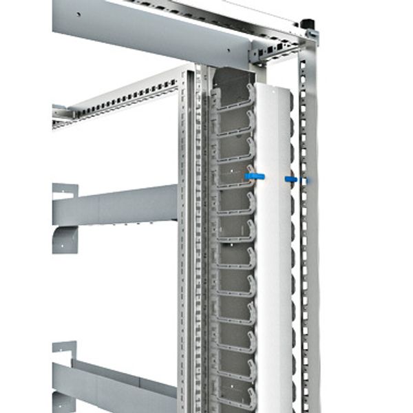 IS-1 cable manager vertical 41U RAL9005 black image 1