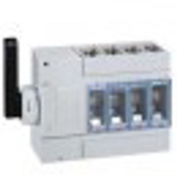 Isolating switch - DPX-IS 630 with release - 4P - 400 A - left-hand side handle image 1