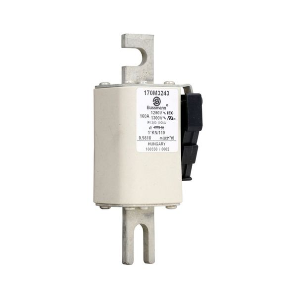 Fuse-link, high speed, 160 A, AC 1250 V, compact size 1, 45 x 58 x 138 mm, aR, DIN, IEC, type K indicator image 9