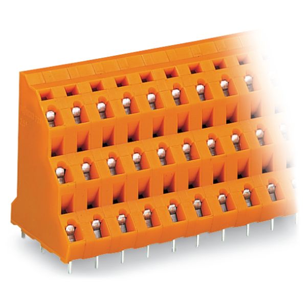 Triple-deck PCB terminal block 2.5 mm² Pin spacing 7.62 mm orange image 5