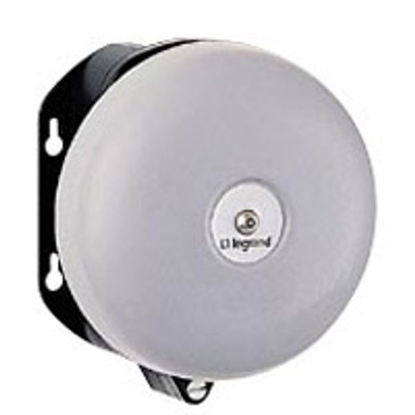 Bell - for industrial and alarm use - IP 44 - IK 07 - 230 V~ - Ø150 mm gong image 1