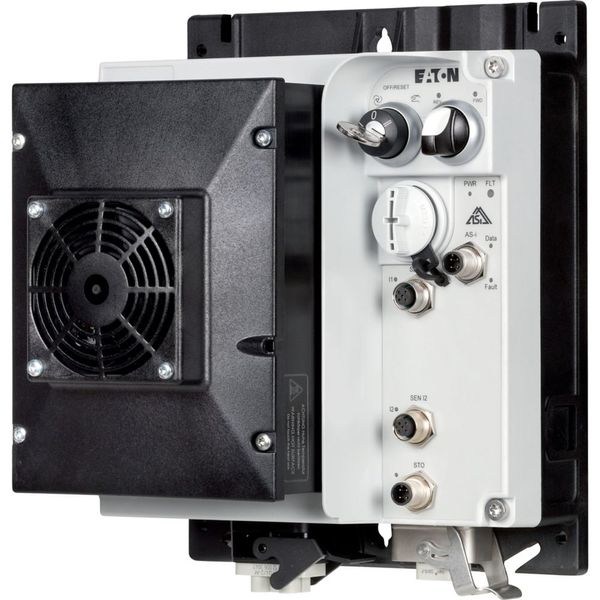 Speed controllers, 8.5 A, 4 kW, Sensor input 4, 400/480 V AC, AS-Interface®, S-7.4 for 31 modules, HAN Q4/2, STO (Safe Torque Off), with fan image 16
