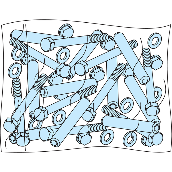 10 COMBINATION SCREWS ET ACC. image 1