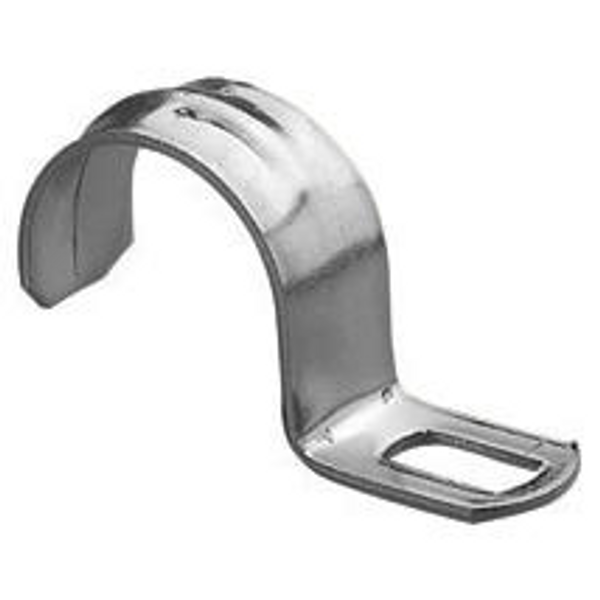 GALVANISED STEEL CLIP - HOLE 12X6MM - Ø 12-13MM image 1