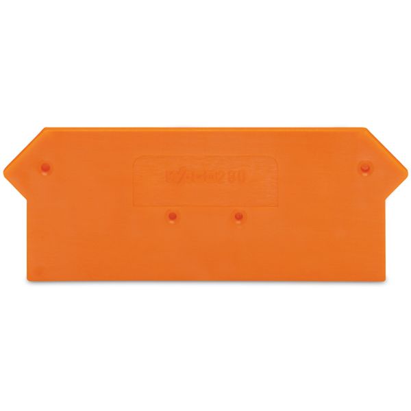 End and intermediate plate 2.5 mm thick orange image 2