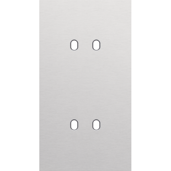 Twofold faceplate, vertical 71 mm centre distance, for double switch f image 2