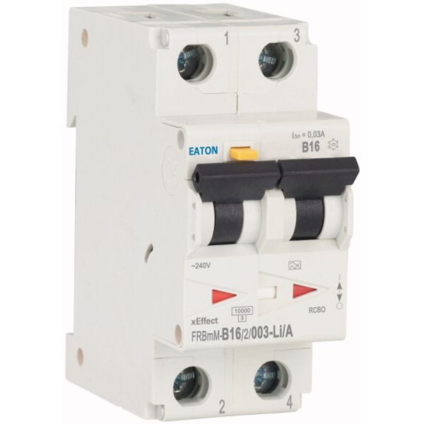 RCD/MCB combination, 16 A, 30 mA, MCB trip characteristic: B, 2p, RCD trip characteristic: LIA image 4