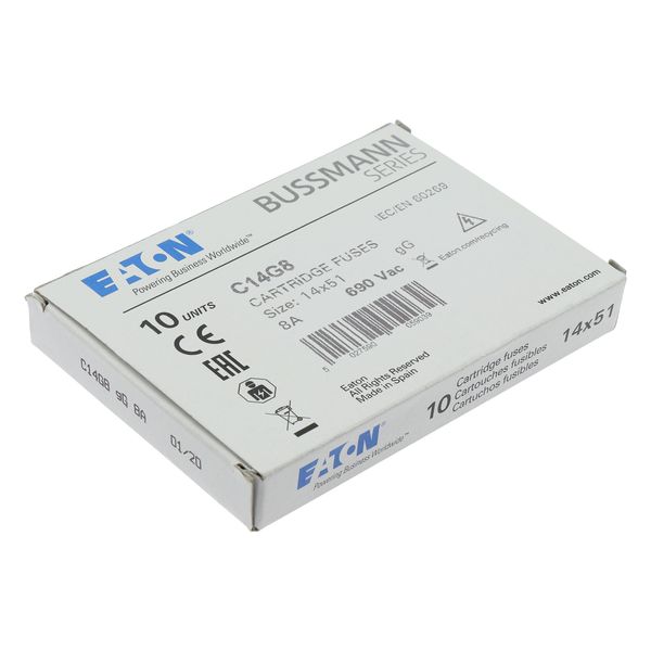 Fuse-link, LV, 8 A, AC 690 V, 14 x 51 mm, gL/gG, IEC image 15