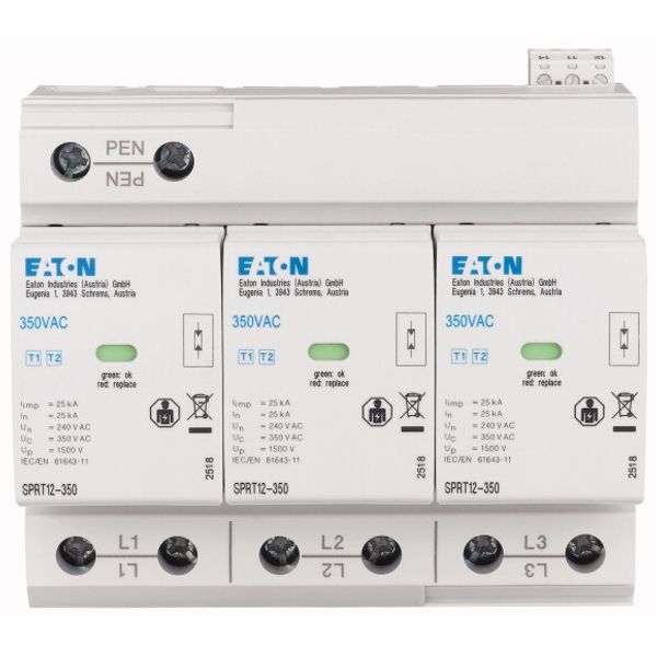 Combined arrester, transient voltage surge suppression T1&T2 image 1