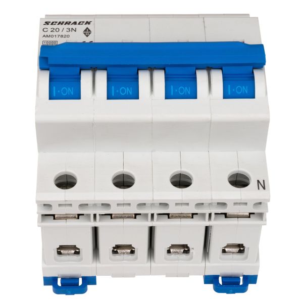 Miniature Circuit Breaker (MCB) AMPARO 10kA, C 20A, 3+N image 1