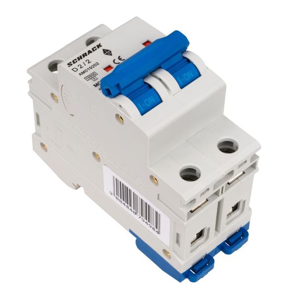 Miniature Circuit Breaker (MCB) AMPARO 10kA, D 2A, 2-pole image 2