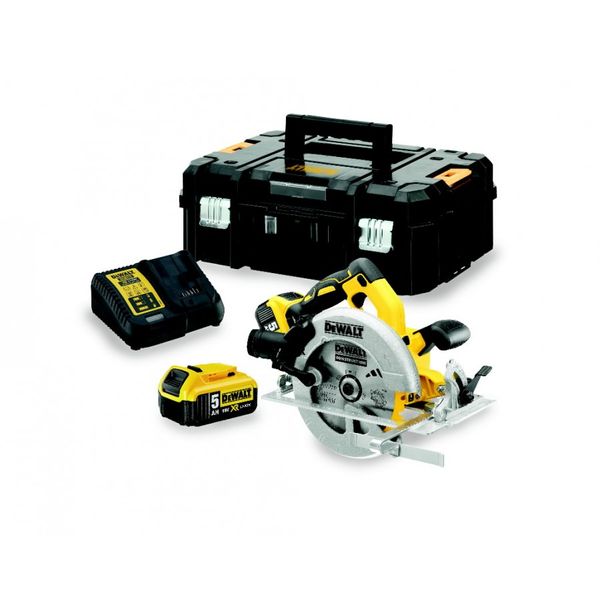 18V XR Circular saw brushless, complete with 5Ah acc image 1