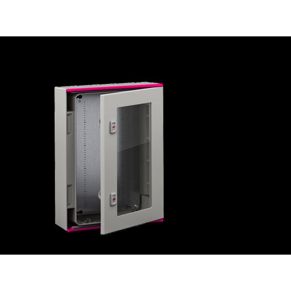 AX Plastic enclosure, WHD: 400x400x200 mm, with viewing window image 1