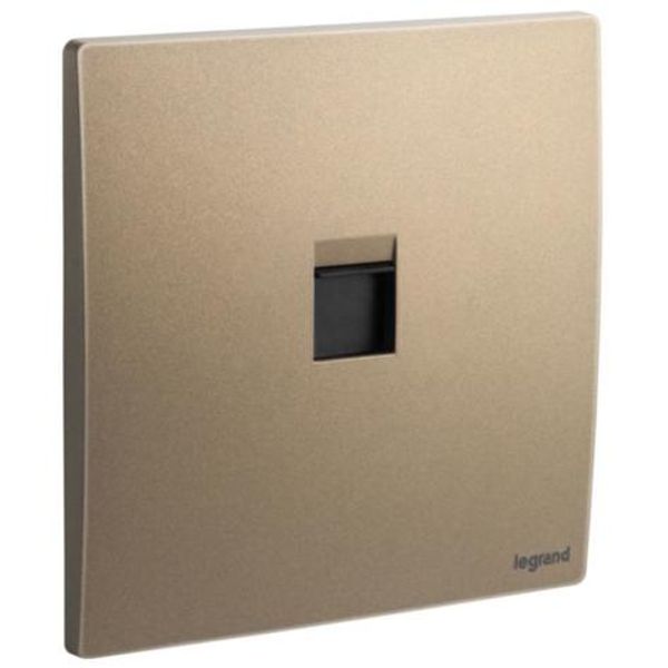 Mallia Senses - 1 gang keystone adapter - Dark Bronze image 1