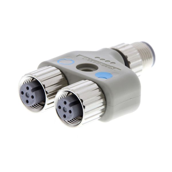 Y-Joint plug/socket M12 without cable (3 pole 1:2) image 3