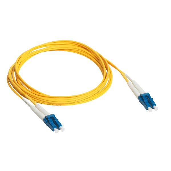 Patch cord fiber optic OS1 singlemode (9/125µm) LC/LC duplex 3 meters image 1