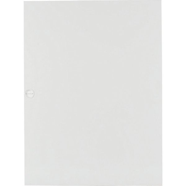 Flush mounted steel sheet door white, for 24MU per row, 4 rows image 5