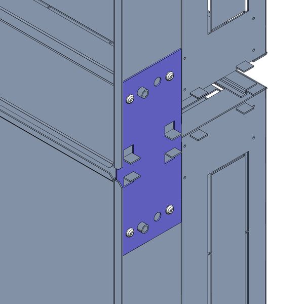 Connection bracket set vertical image 3