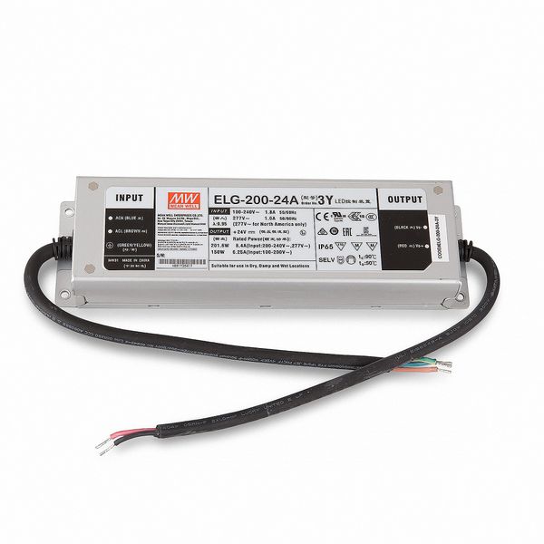 AC-DC Single output LED Driver 200W 24V 8.4A IP67 image 1