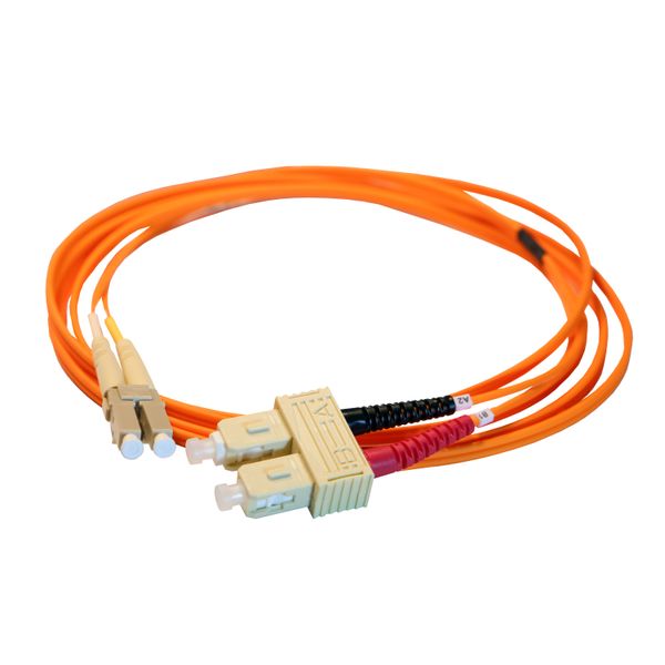 Patch cord fiber optic LC/SC (50/125µm) OM2 2m image 1