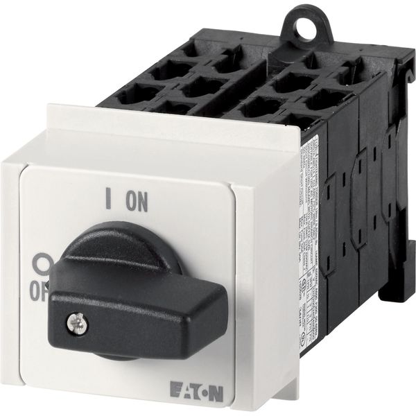 Step switches, T0, 20 A, service distribution board mounting, 6 contact unit(s), Contacts: 12, 45 °, maintained, With 0 (Off) position, 0-4, Design nu image 2