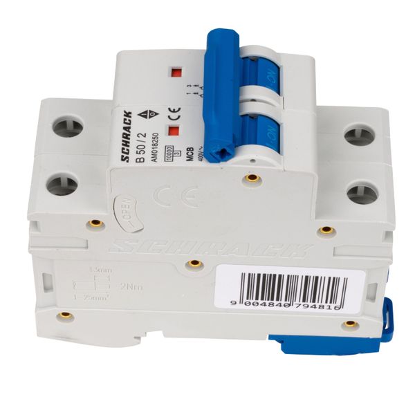 Miniature Circuit Breaker (MCB) AMPARO 10kA, B 50A, 2-pole image 4