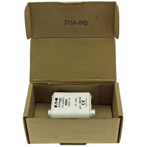 Fuse-link, high speed, 400 A, DC 1000 V, size 3, 76 x 92 x 91 mm, gPV, IEC, UL, single indicator image 4