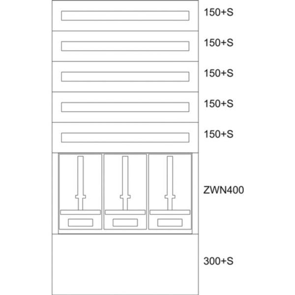BP-U-3S-NN-800/15-3Z Eaton xEnergy Basic meter cabinet equipped image 1