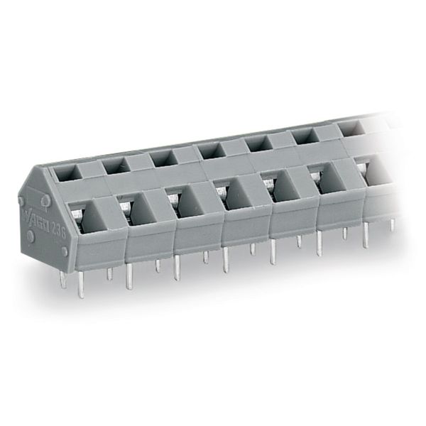 PCB terminal block 2.5 mm² Pin spacing 7.5/7.62 mm light gray image 1