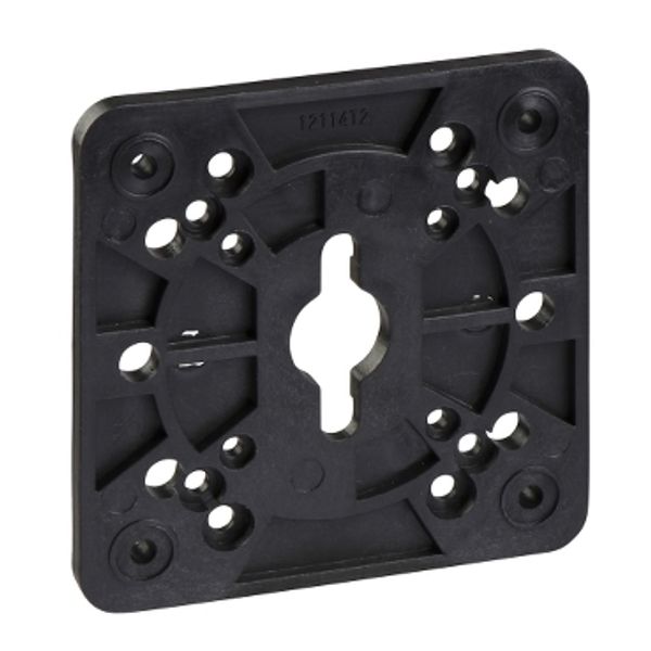 adaptor plate 90 x 90 mm for door mounting of handle - set of 5 image 2