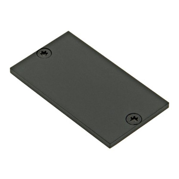 Profile endcap MFL flat closed incl. Screws black image 1