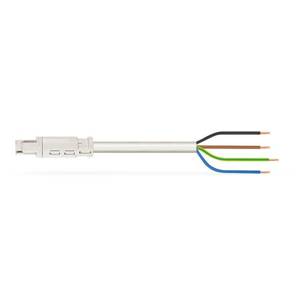 pre-assembled connecting cable;Eca;Socket/open-ended;white image 1