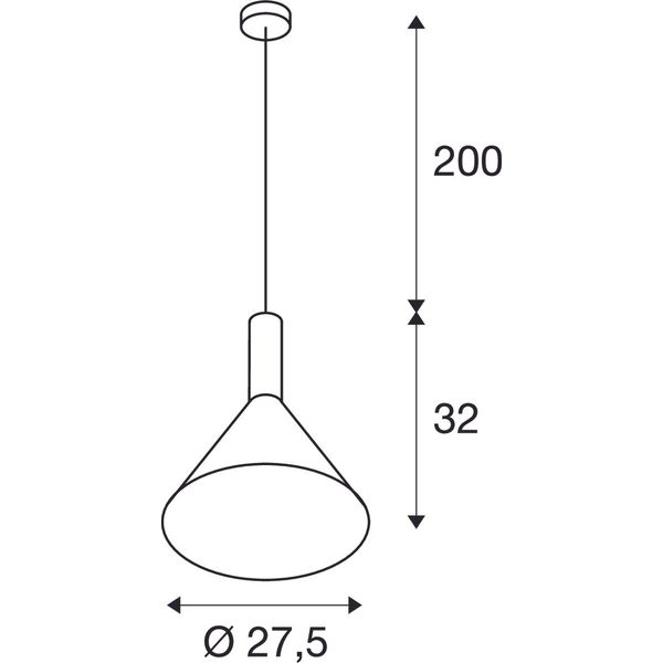 PHELIA pendulum luminaire 2, black image 2