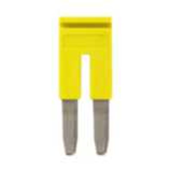 Cross bar for terminal blocks 16 mm² screw models, 2 poles, Yellow col image 4