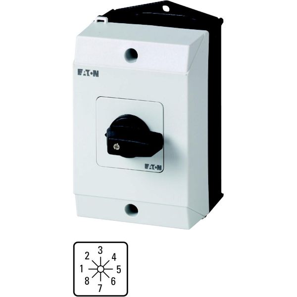 Step switches, T0, 20 A, surface mounting, 4 contact unit(s), Contacts: 8, 45 °, maintained, Without 0 (Off) position, 1-8, Design number 153 image 2