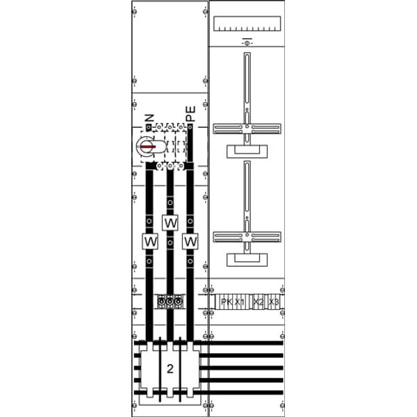 KA4229 Measurement and metering transformer board, Field width: 2, Rows: 0, 1350 mm x 500 mm x 160 mm, IP2XC image 5