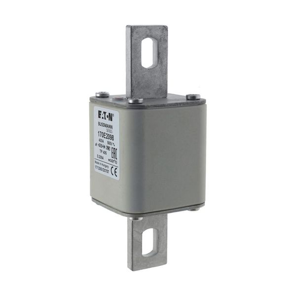 Fuse-link, high speed, 400 A, AC 500 V, 55 x 55 x 140 mm, aR, IEC, with indicator image 7