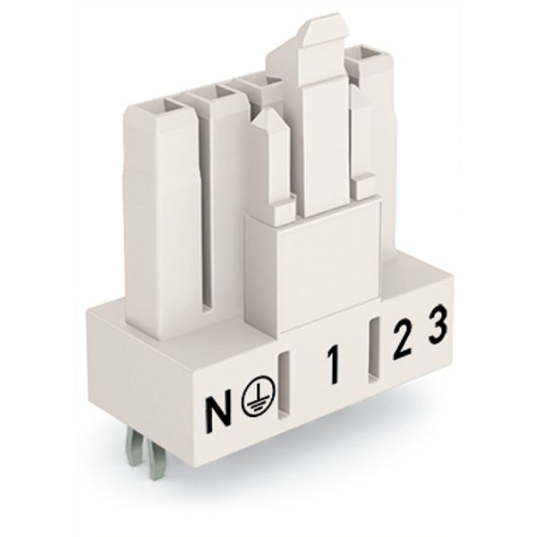 Socket for PCBs straight 5-pole white image 3