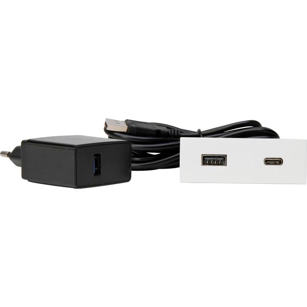 VersaPICK, rechteckig, matt weiß, USB-C, image 1