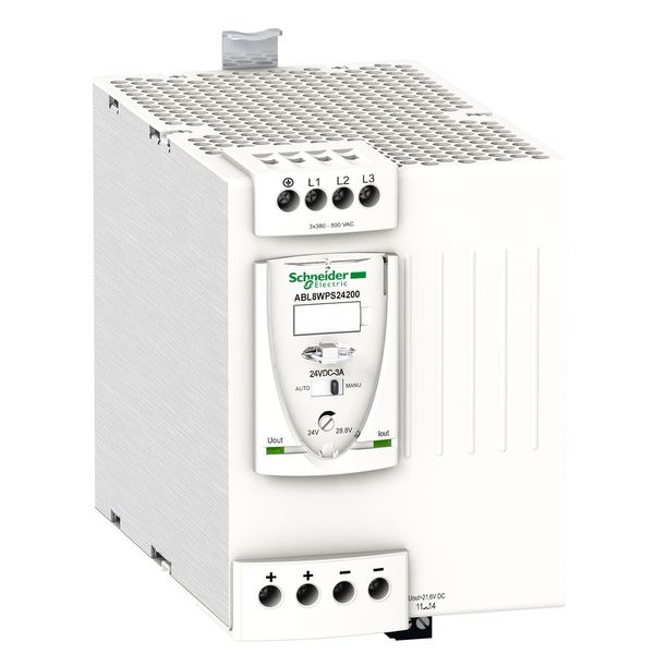Regulated Switch Power Supply, 3-phase, 380..500V AC, 24V, 20 A image 3